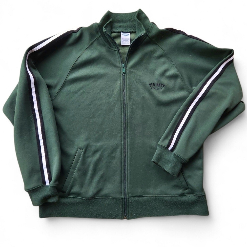 Men's Vintage Y2K Old Navy Athletic Track Jacket Size Large